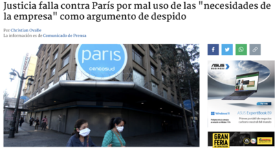Justicia falla contra París por mal uso de las "necesidades de la empresa" como argumento de despido.